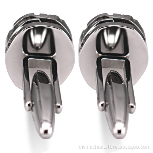 316L Stainless Steel Movement Cufflinks , Wholesale Custom Men Watch Movement Cufflinks